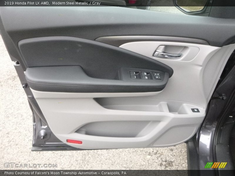 Modern Steel Metallic / Gray 2019 Honda Pilot LX AWD