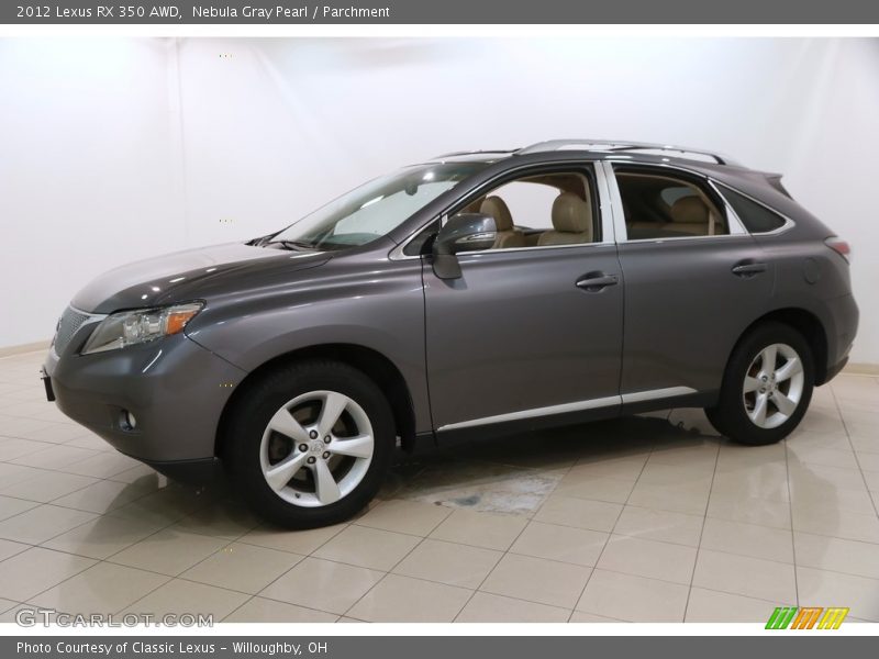 Nebula Gray Pearl / Parchment 2012 Lexus RX 350 AWD