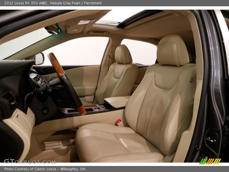 Nebula Gray Pearl / Parchment 2012 Lexus RX 350 AWD