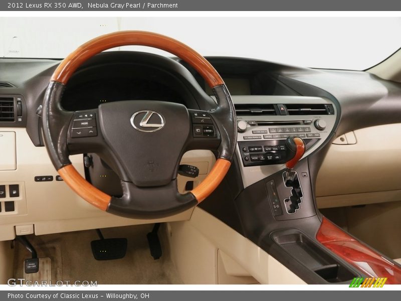 Nebula Gray Pearl / Parchment 2012 Lexus RX 350 AWD