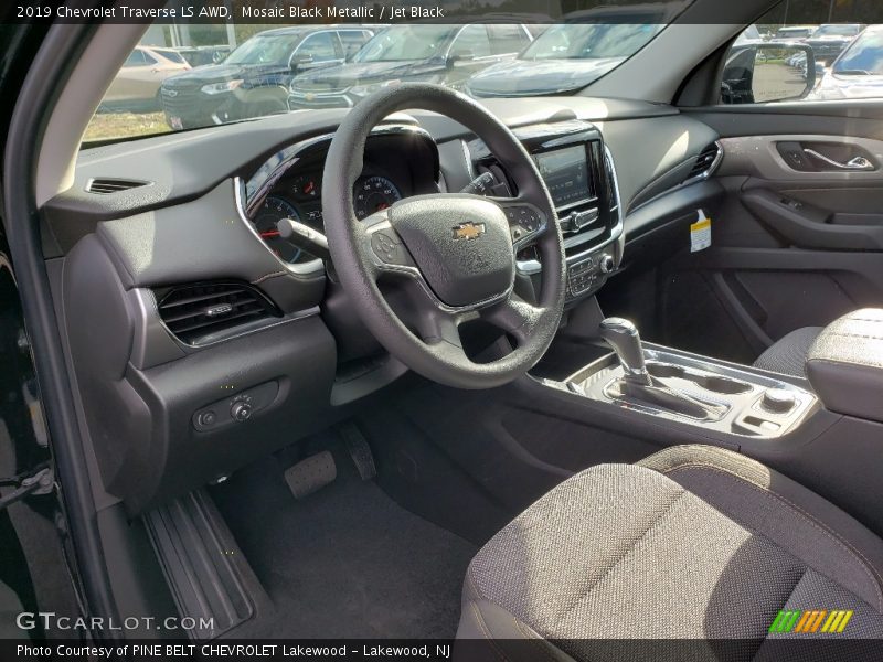Mosaic Black Metallic / Jet Black 2019 Chevrolet Traverse LS AWD