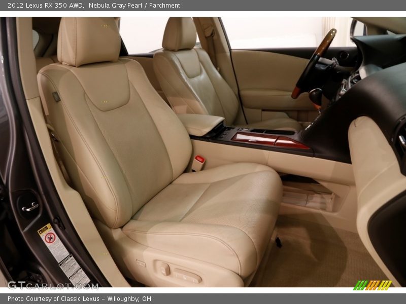 Nebula Gray Pearl / Parchment 2012 Lexus RX 350 AWD
