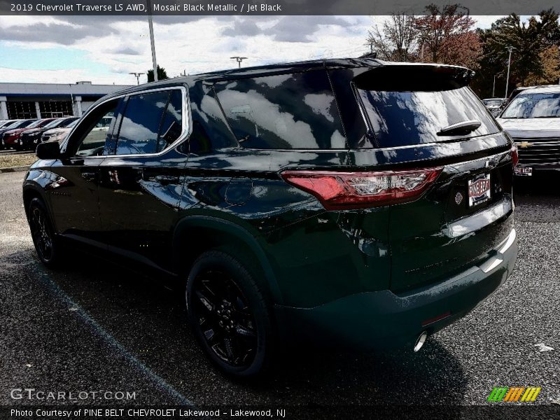 Mosaic Black Metallic / Jet Black 2019 Chevrolet Traverse LS AWD