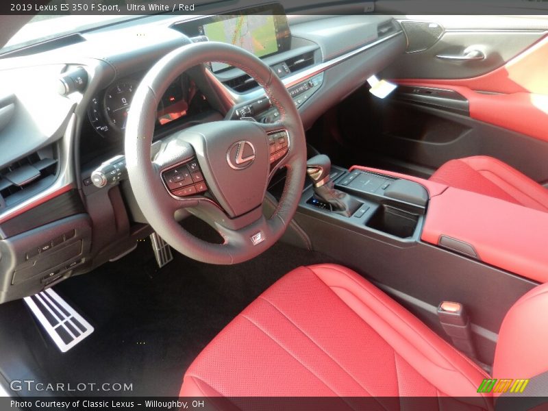  2019 ES 350 F Sport Red Interior