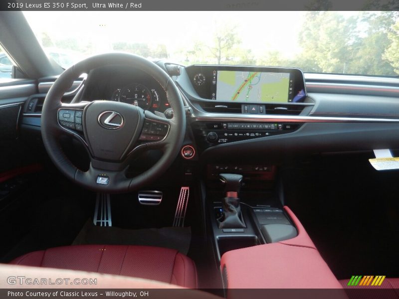 Ultra White / Red 2019 Lexus ES 350 F Sport