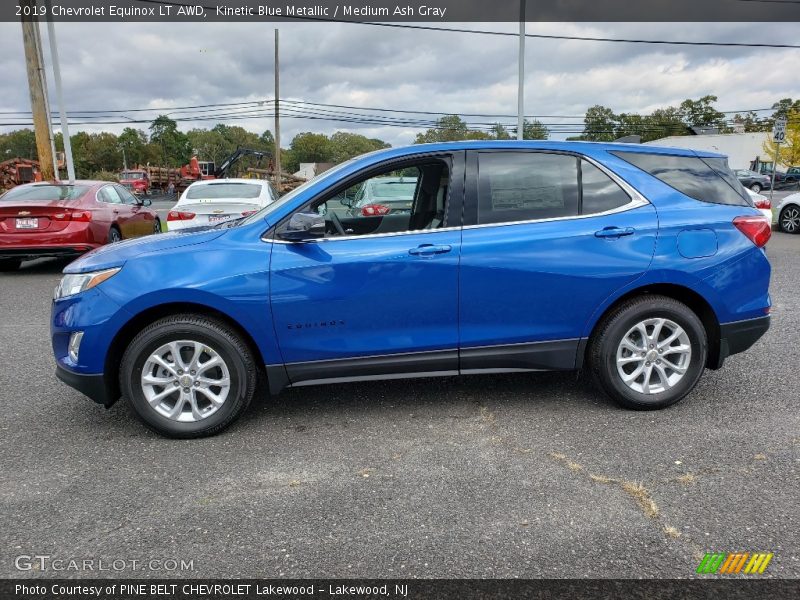 Kinetic Blue Metallic / Medium Ash Gray 2019 Chevrolet Equinox LT AWD