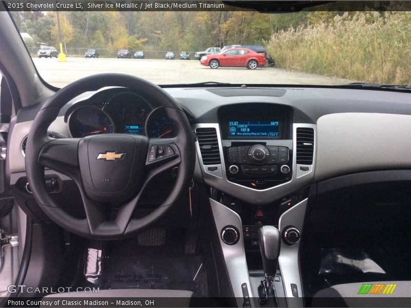 Silver Ice Metallic / Jet Black/Medium Titanium 2015 Chevrolet Cruze LS