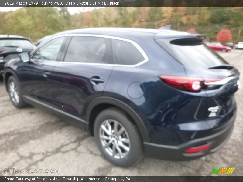 Deep Crystal Blue Mica / Black 2019 Mazda CX-9 Touring AWD