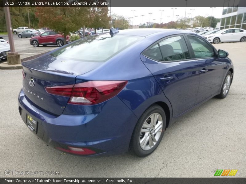 Lakeside Blue / Gray 2019 Hyundai Elantra Value Edition