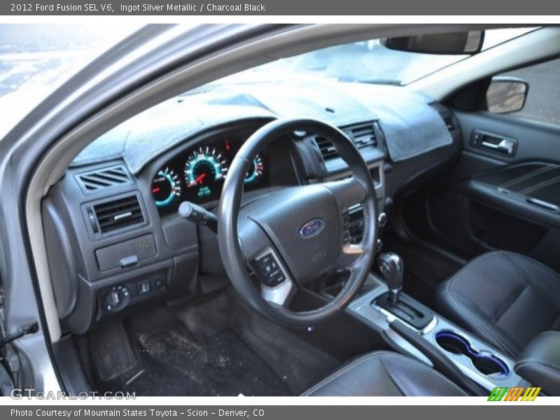 Ingot Silver Metallic / Charcoal Black 2012 Ford Fusion SEL V6