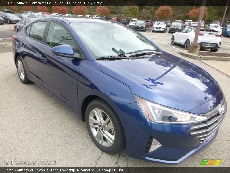 Lakeside Blue / Gray 2019 Hyundai Elantra Value Edition