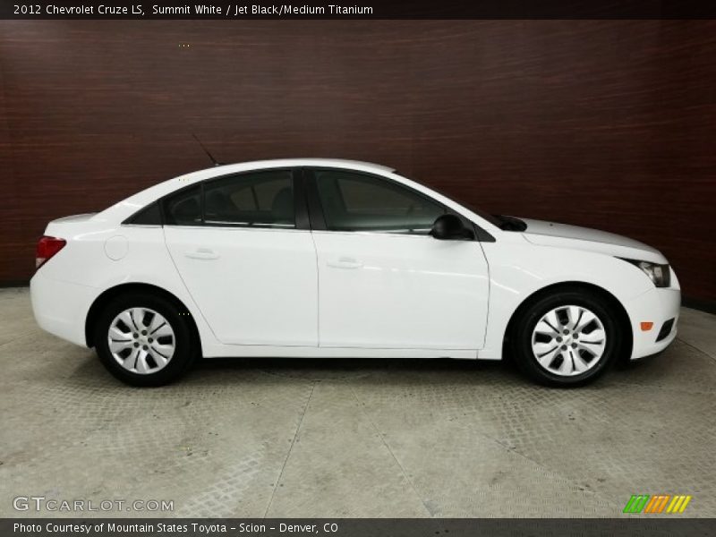 Summit White / Jet Black/Medium Titanium 2012 Chevrolet Cruze LS