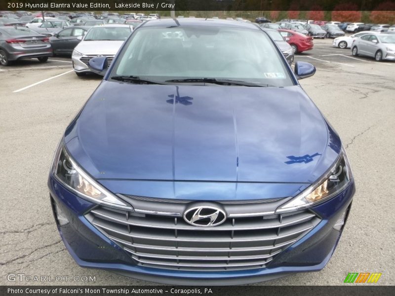 Lakeside Blue / Gray 2019 Hyundai Elantra Value Edition