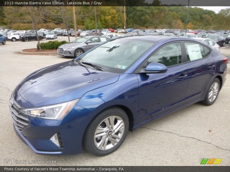 Lakeside Blue / Gray 2019 Hyundai Elantra Value Edition