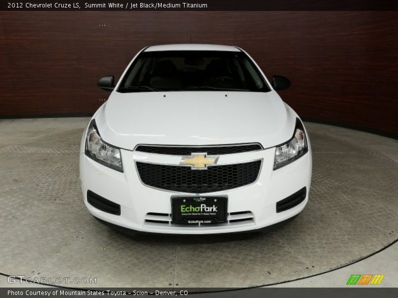 Summit White / Jet Black/Medium Titanium 2012 Chevrolet Cruze LS
