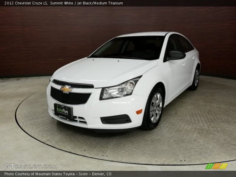 Summit White / Jet Black/Medium Titanium 2012 Chevrolet Cruze LS