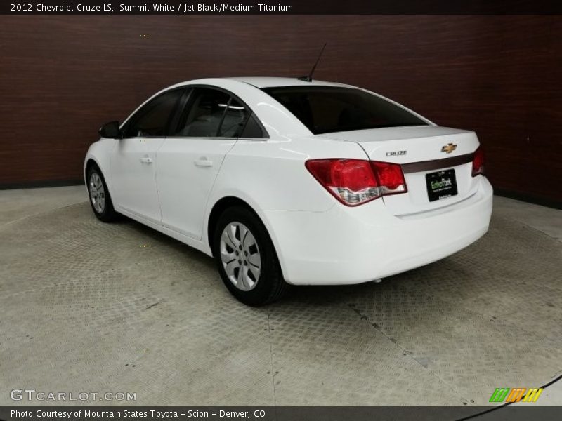 Summit White / Jet Black/Medium Titanium 2012 Chevrolet Cruze LS