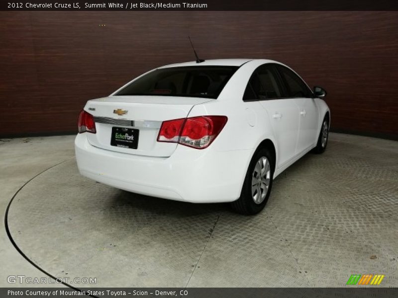 Summit White / Jet Black/Medium Titanium 2012 Chevrolet Cruze LS