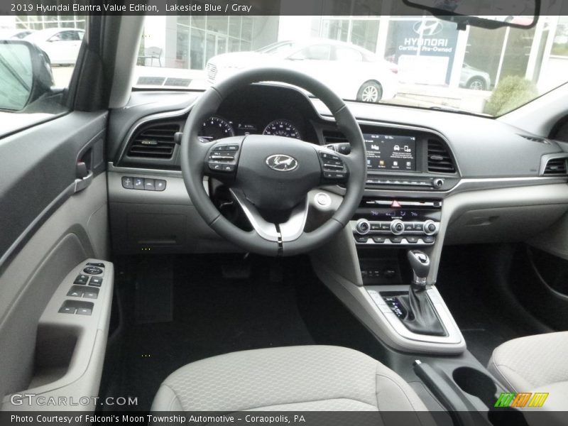Lakeside Blue / Gray 2019 Hyundai Elantra Value Edition