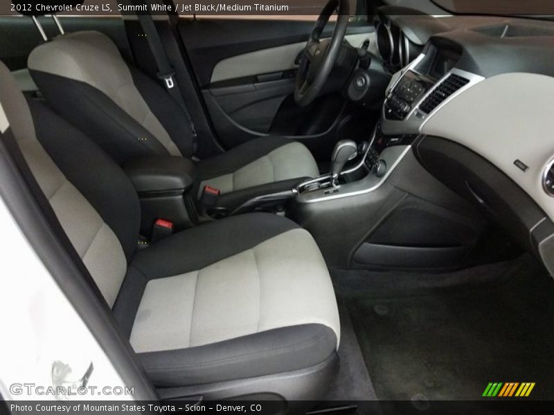 Summit White / Jet Black/Medium Titanium 2012 Chevrolet Cruze LS
