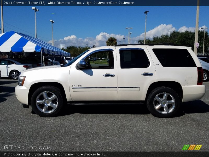 White Diamond Tricoat / Light Cashmere/Dark Cashmere 2011 Chevrolet Tahoe LTZ