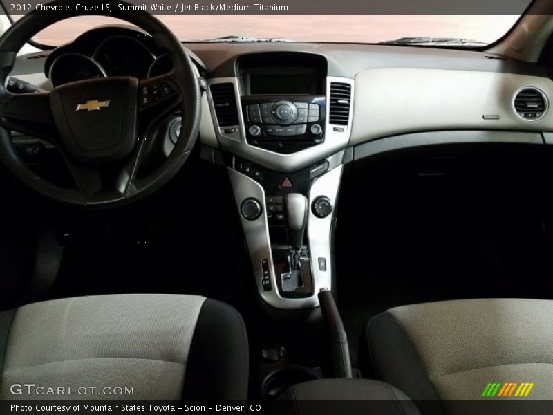 Summit White / Jet Black/Medium Titanium 2012 Chevrolet Cruze LS