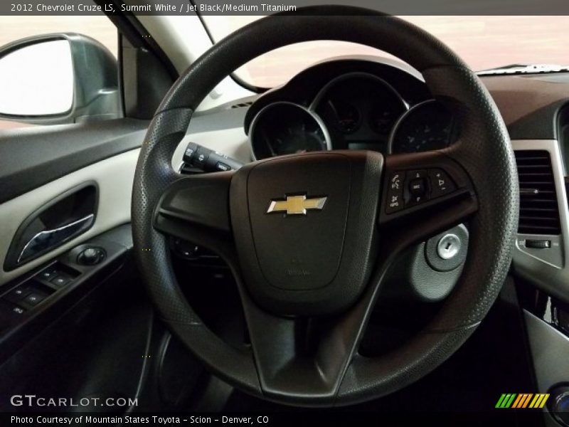 Summit White / Jet Black/Medium Titanium 2012 Chevrolet Cruze LS