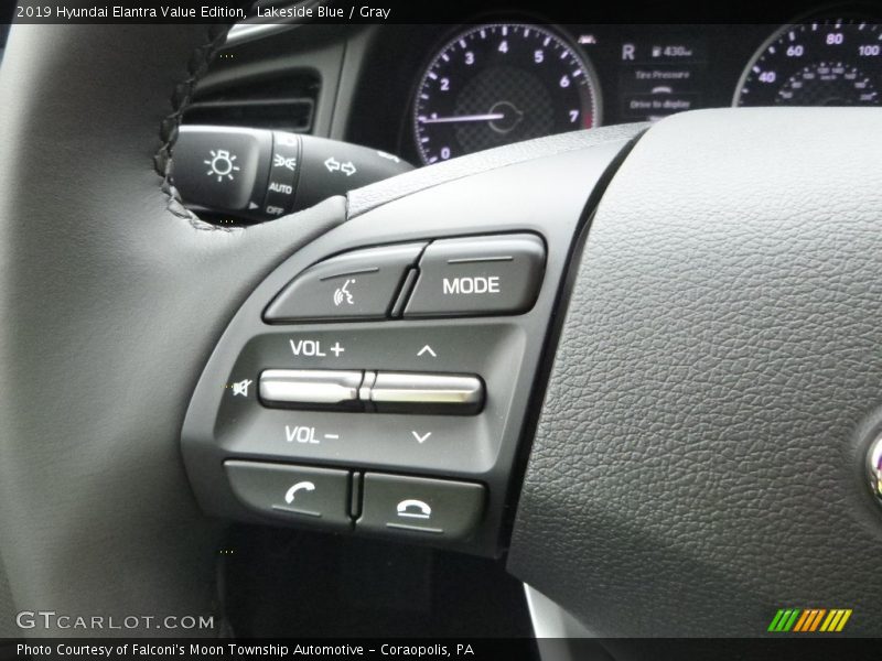 Lakeside Blue / Gray 2019 Hyundai Elantra Value Edition