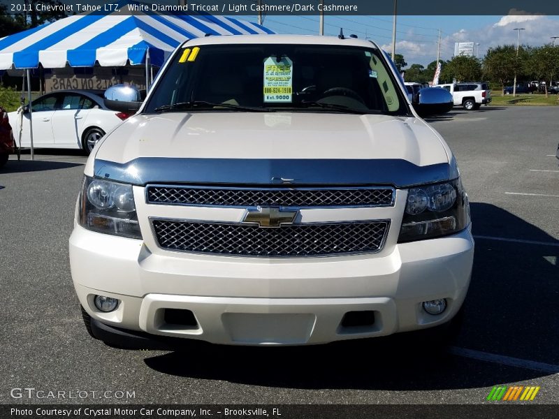 White Diamond Tricoat / Light Cashmere/Dark Cashmere 2011 Chevrolet Tahoe LTZ