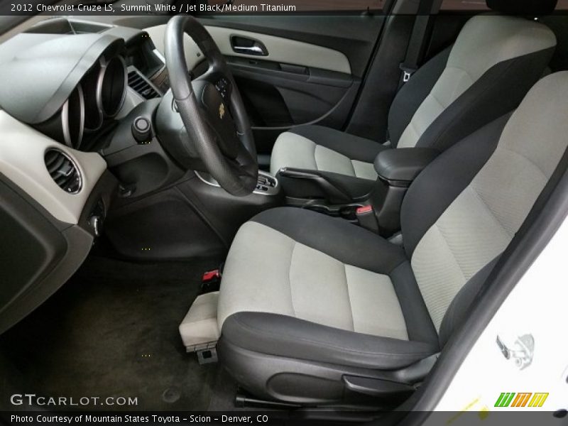 Summit White / Jet Black/Medium Titanium 2012 Chevrolet Cruze LS