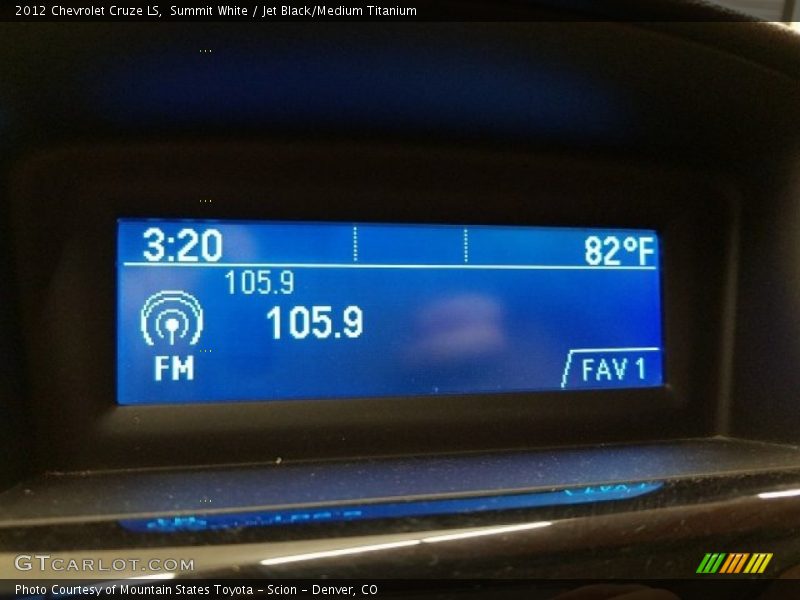 Summit White / Jet Black/Medium Titanium 2012 Chevrolet Cruze LS