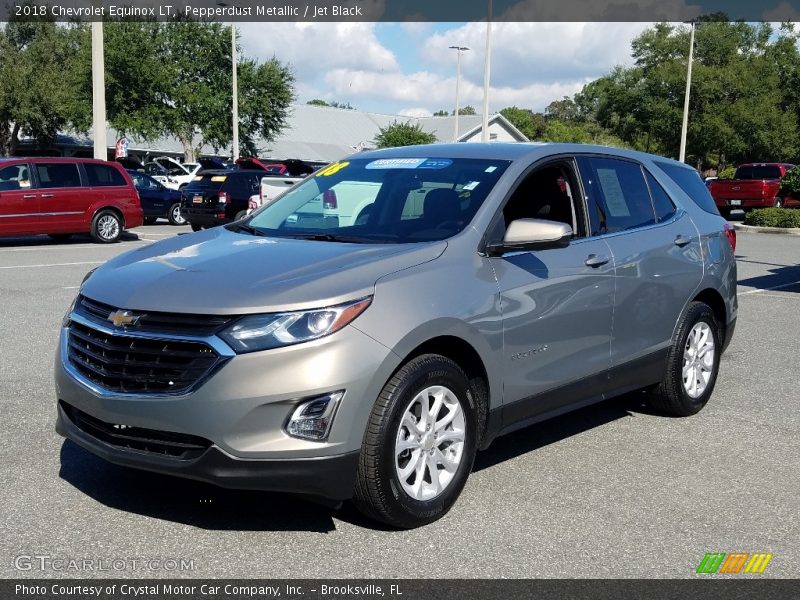 Pepperdust Metallic / Jet Black 2018 Chevrolet Equinox LT