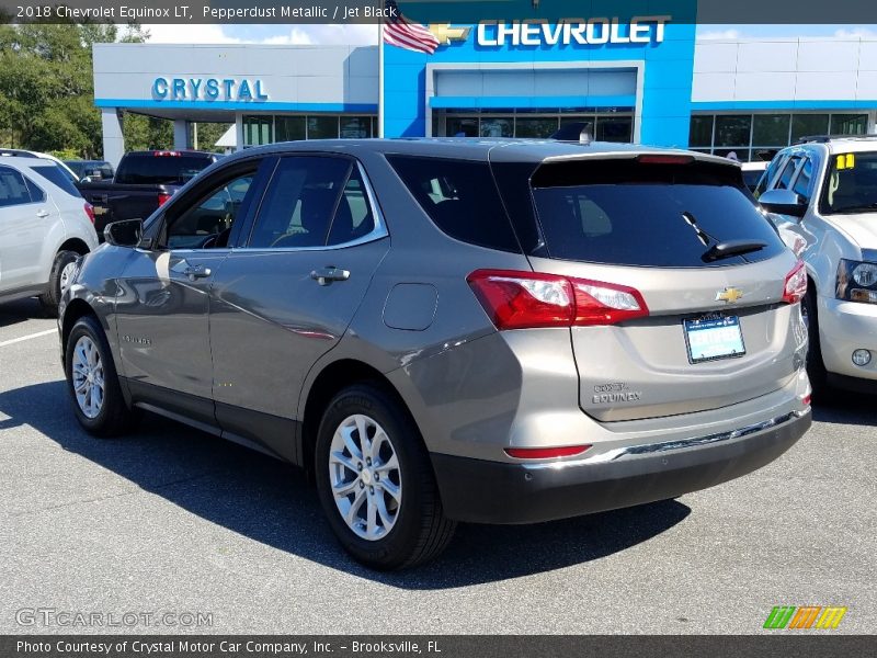 Pepperdust Metallic / Jet Black 2018 Chevrolet Equinox LT