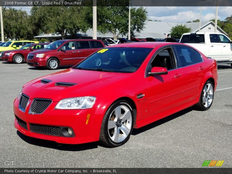 Liquid Red / Onyx/Red 2008 Pontiac G8 GT
