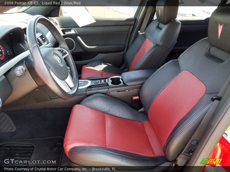 Liquid Red / Onyx/Red 2008 Pontiac G8 GT