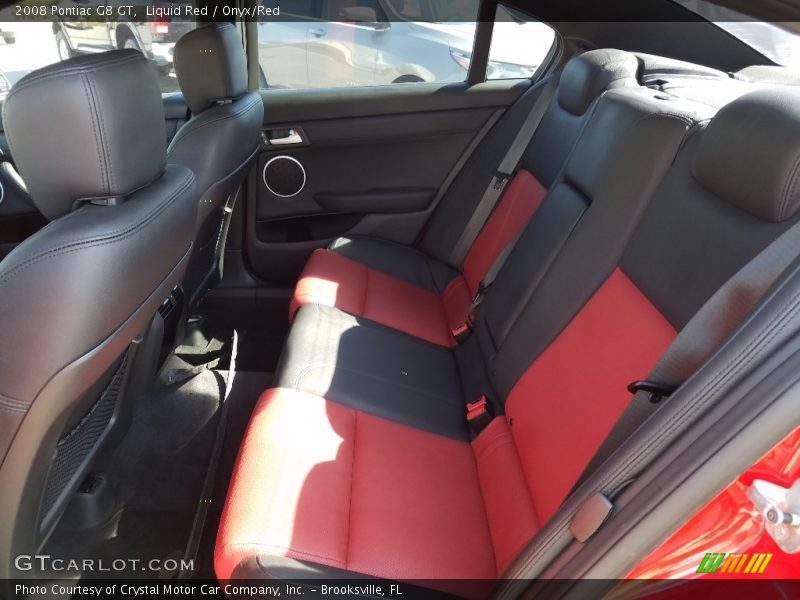 Liquid Red / Onyx/Red 2008 Pontiac G8 GT