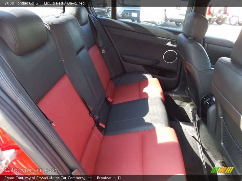 Liquid Red / Onyx/Red 2008 Pontiac G8 GT