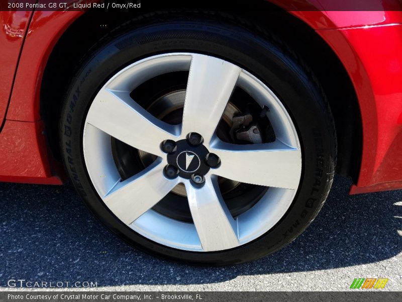 Liquid Red / Onyx/Red 2008 Pontiac G8 GT