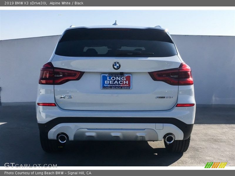 Alpine White / Black 2019 BMW X3 sDrive30i