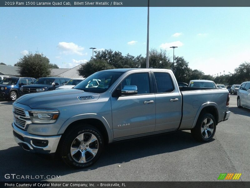 Billett Silver Metallic / Black 2019 Ram 1500 Laramie Quad Cab