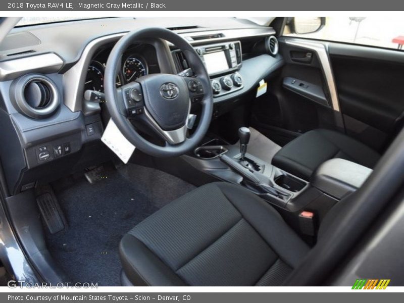 Magnetic Gray Metallic / Black 2018 Toyota RAV4 LE