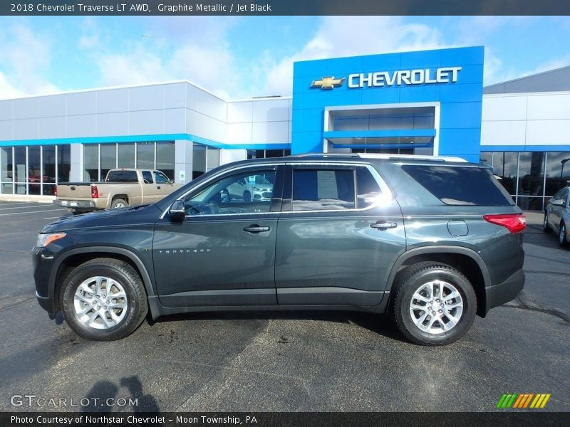 Graphite Metallic / Jet Black 2018 Chevrolet Traverse LT AWD