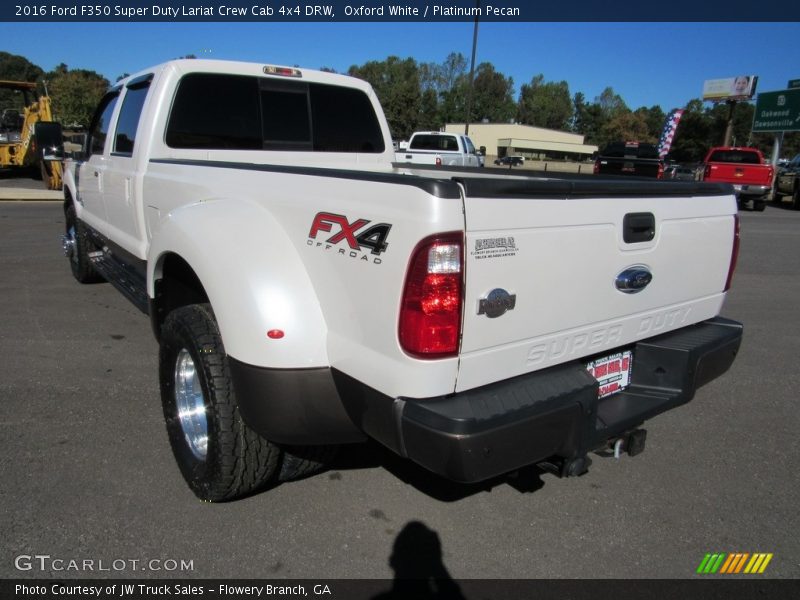 Oxford White / Platinum Pecan 2016 Ford F350 Super Duty Lariat Crew Cab 4x4 DRW