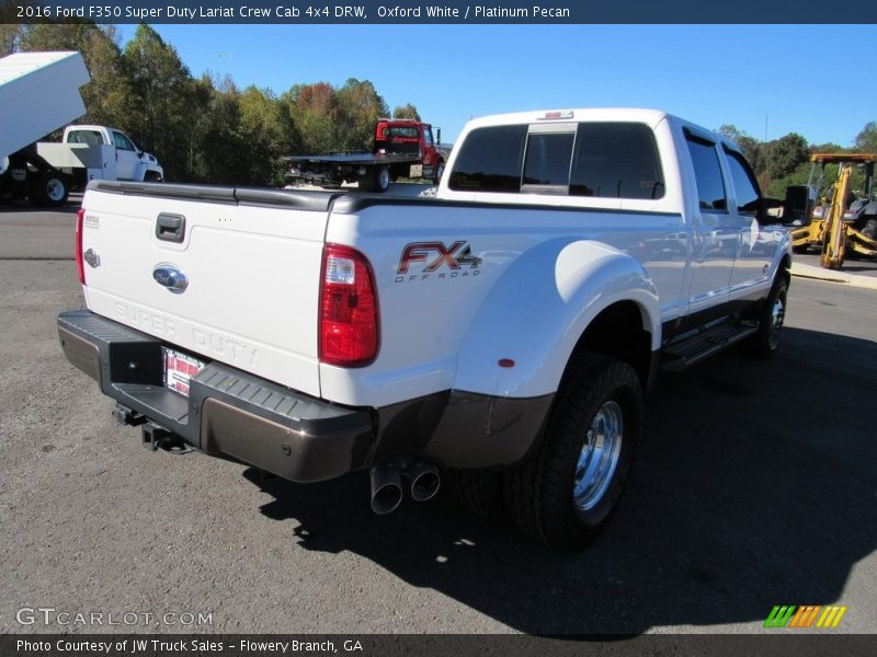 Oxford White / Platinum Pecan 2016 Ford F350 Super Duty Lariat Crew Cab 4x4 DRW