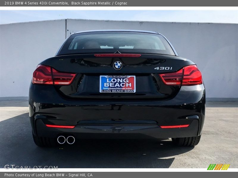 Black Sapphire Metallic / Cognac 2019 BMW 4 Series 430i Convertible