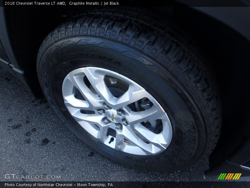 Graphite Metallic / Jet Black 2018 Chevrolet Traverse LT AWD