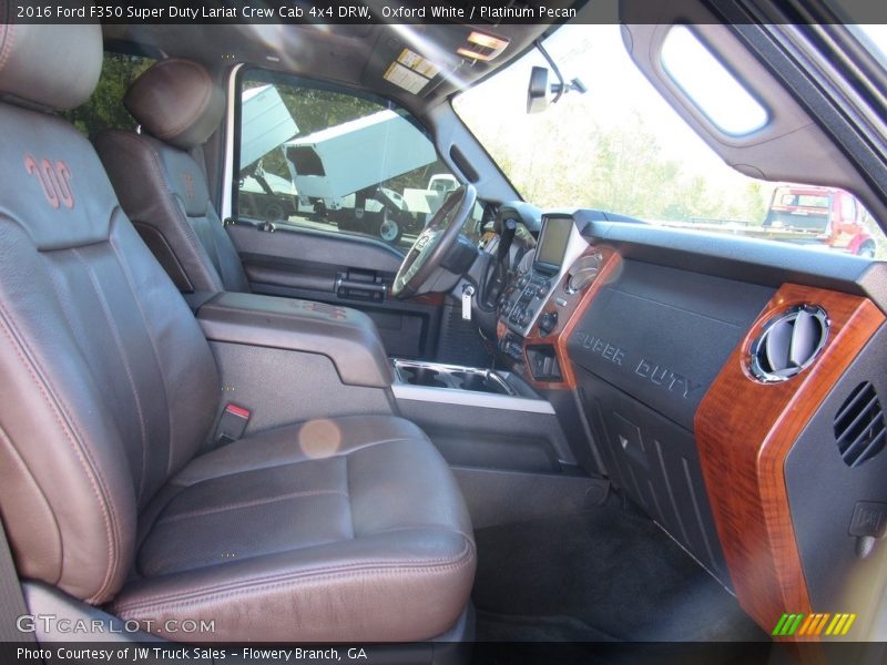 Oxford White / Platinum Pecan 2016 Ford F350 Super Duty Lariat Crew Cab 4x4 DRW