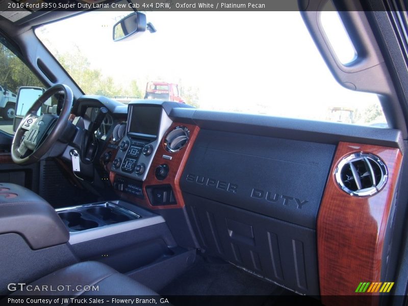 Oxford White / Platinum Pecan 2016 Ford F350 Super Duty Lariat Crew Cab 4x4 DRW