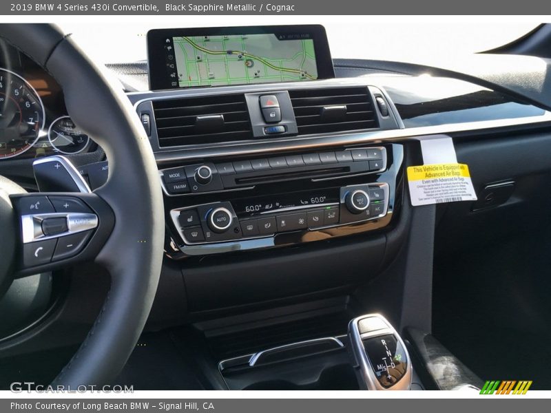 Black Sapphire Metallic / Cognac 2019 BMW 4 Series 430i Convertible