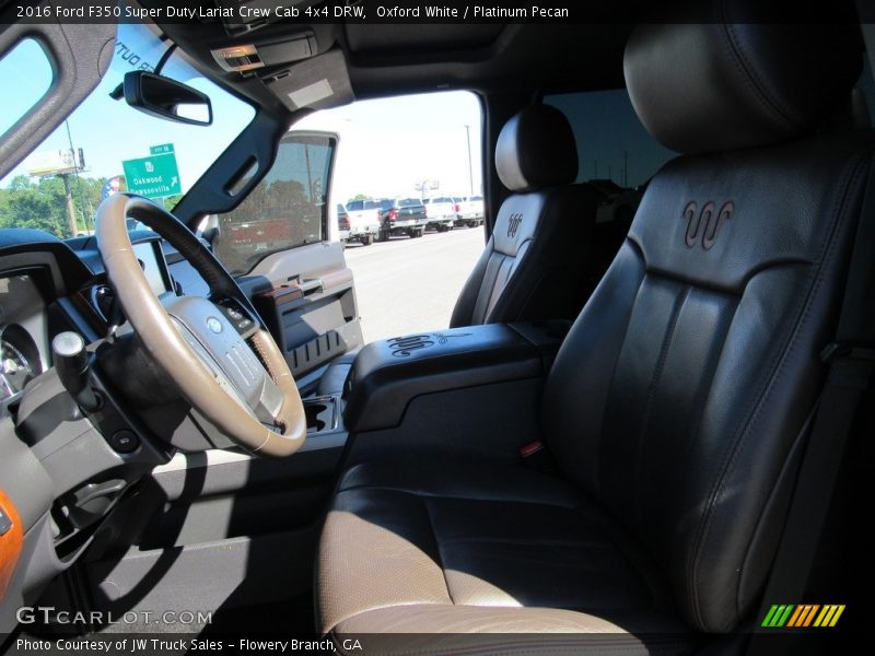Oxford White / Platinum Pecan 2016 Ford F350 Super Duty Lariat Crew Cab 4x4 DRW